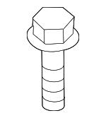 31306863134 BMW Shock absorber bracket mounting bolt