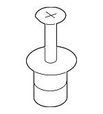 Threaded clip BMW 51 71 7 186 168