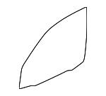 51328204178 BMW Glass side window