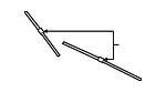Set of frameless wiper blades 650/500 BMW 61 61 2 183 576