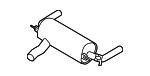 18308638775 BMW Muffler assy