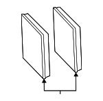 BMW 64 11 6 996 208 Filter Element 64116996208 64116996208 BMW Filter Element