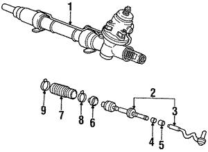 32111137132 BMW Steering rack boot clamp