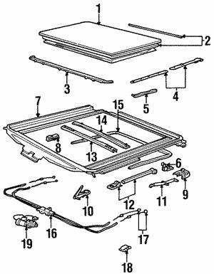 Hatch seal BMW 54 12 1 938 369