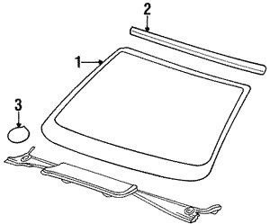51311977217 BMW Windshield