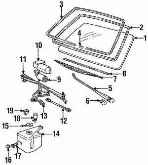 Windshield Ford: 51311935631 BMW Windshield