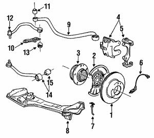 BMW 34 32 1 159 891 Brake Hose 34321159891