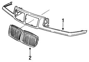 Front bumper grill BMW 51 13 8 195 151