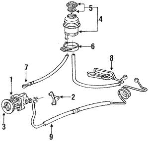 BMW 32 41 1 141 419 Hydraulic Pump, steering system 32411141419