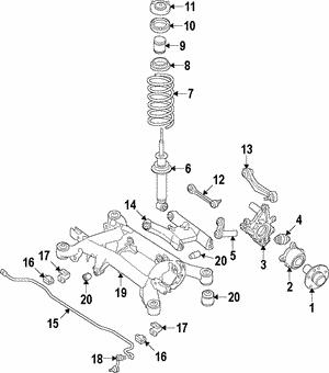 BMW 33 32 6 865 898 Lower Control Arm 33326865898