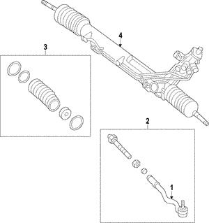 BMW 32 10 6 858 538 Steering rack with EPS 32106858538