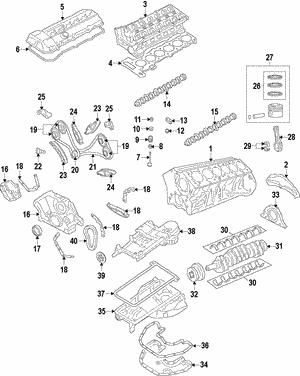 11247572228 BMW Crankshaft Bearing Set