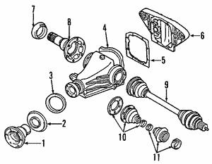 BMW 33 20 7 566 231 Axle Assembly 33207566231