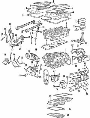 11211725450 BMW Crankshaft Bearing Set