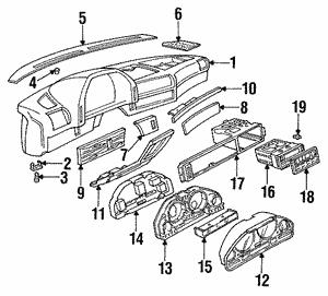 62111378566 BMW Dashboard (Torpedo)