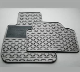 Rubber Floor Mats With Carpeted Heel Pad BMW 51 47 2 336 599
