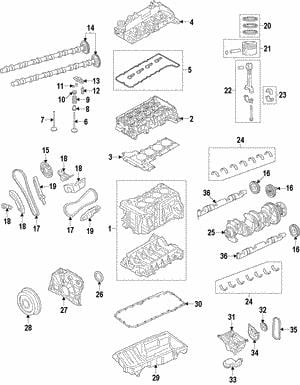 11217803490 BMW Crankshaft Bearing Set