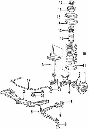 BMW 31 31 7 841 710 Front Right Suspension Shock Absorber 31317841710