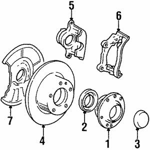 BMW 34 11 2 225 403 Brake caliper 34112225403