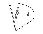 51348159174 BMW Glass side window