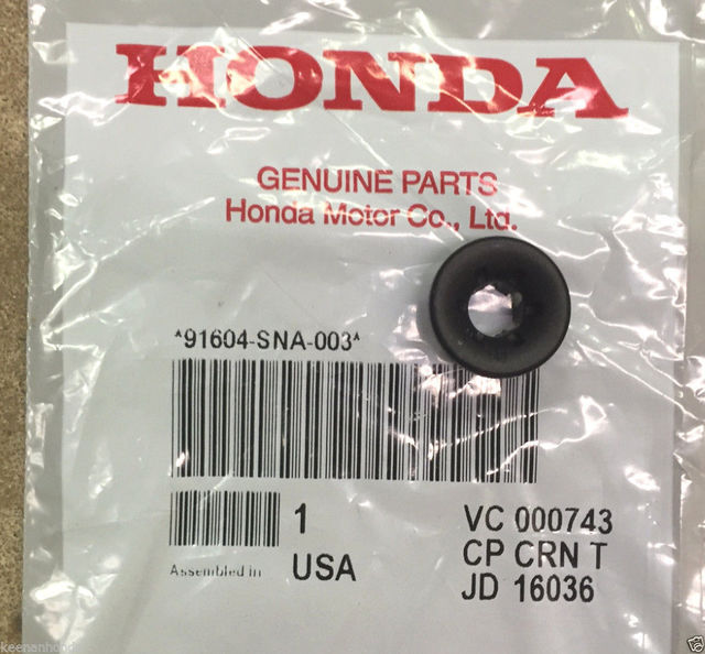 Honda 91604-SNA-003 GROMMET HOOD STAY 91604SNA003