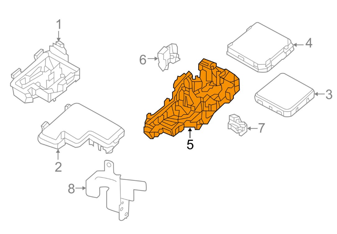 284B84BA0C Renault Fuse box housing