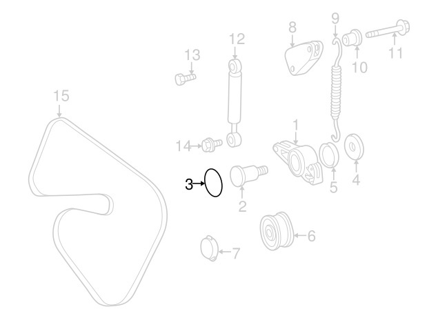 A6062020022 Mercedes Idler roller cover