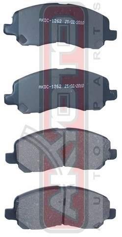 Asva AKDC-1262 Brake Pad Set, disc brake AKDC1262
