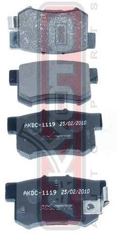 Asva AKDC-1119 Brake Pad Set, disc brake AKDC1119