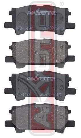 Asva AKD-1498 Brake Pad Set, disc brake AKD1498