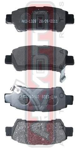 Asva AKD-1328 Brake Pad Set, disc brake AKD1328