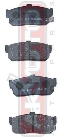 Asva AKD-1312 Brake Pad Set, disc brake AKD1312