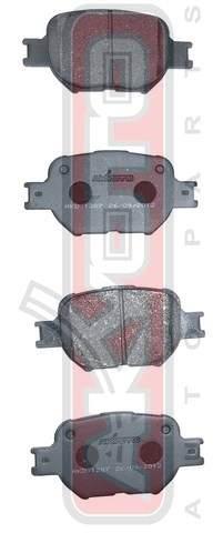 Asva AKD-1287 Brake Pad Set, disc brake AKD1287