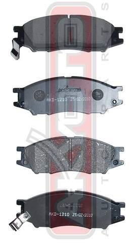 Asva AKD-1210 Brake Pad Set, disc brake AKD1210