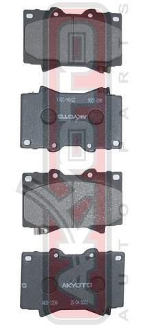 Asva AKD-1206 Brake Pad Set, disc brake AKD1206