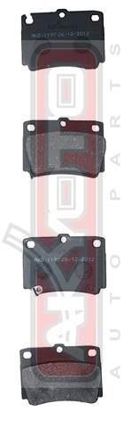 Asva AKD-1197 Brake Pad Set, disc brake AKD1197