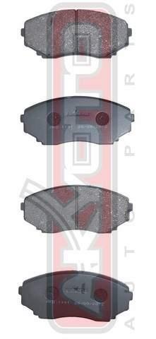 Asva AKD-1191 Brake Pad Set, disc brake AKD1191