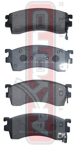 Asva AKD-1188 Brake Pad Set, disc brake AKD1188