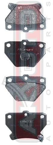 Asva AKD-1134 Brake Pad Set, disc brake AKD1134