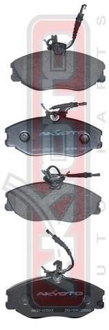Asva AKD-0303 Brake Pad Set, disc brake AKD0303