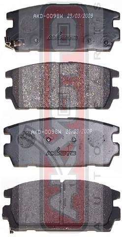 Asva AKD-0098 Brake Pad Set, disc brake AKD0098