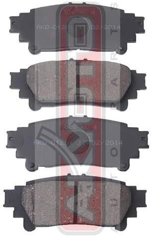 Asva AKD-01201 Rear disc brake pads, set AKD01201