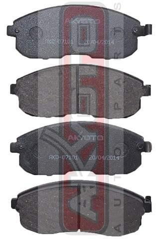 Asva AKD-07101 Front disc brake pads, set AKD07101