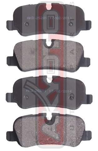 Asva AKD-25201 Front disc brake pads, set AKD25201