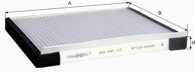 Goodwill AG 331 CF Filter, interior air AG331CF