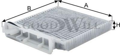 Goodwill AG 136 CFC Activated Carbon Cabin Filter AG136CFC