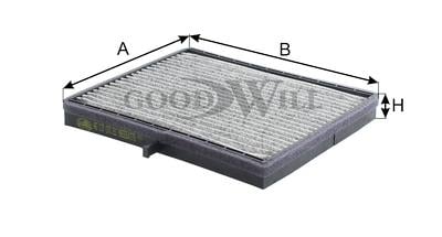 Goodwill AG 137 CFC Activated Carbon Cabin Filter AG137CFC