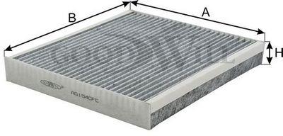Goodwill AG 154 CFC Activated Carbon Cabin Filter AG154CFC