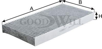 Goodwill AG 155 CFC Activated Carbon Cabin Filter AG155CFC