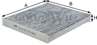 Goodwill AG 167 CFC Activated Carbon Cabin Filter AG167CFC